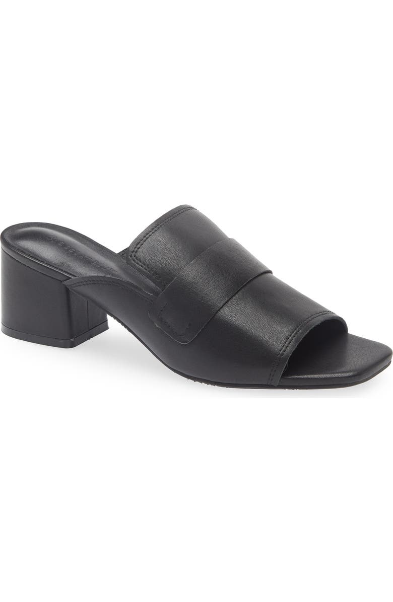 Chocolat Blu Block Heel Sandal, Main, color, Black Leather