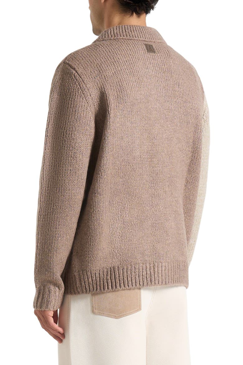 Jean Mohair-Blend Colour Block Cardigan, Alternate, color, Beige