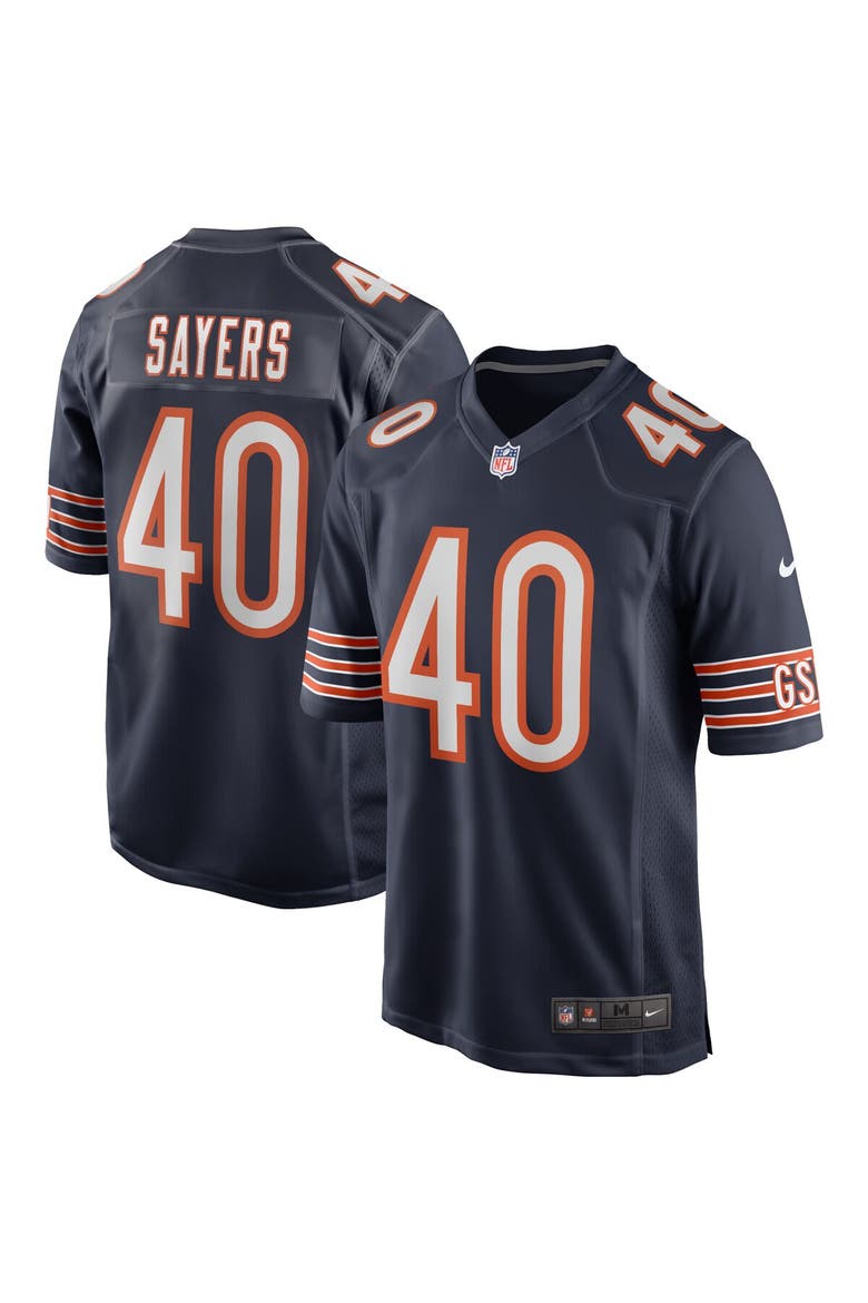 Men's Nike Gale Sayers Navy Chicago Bears Game Retired Player Jersey, Main, color, Navy