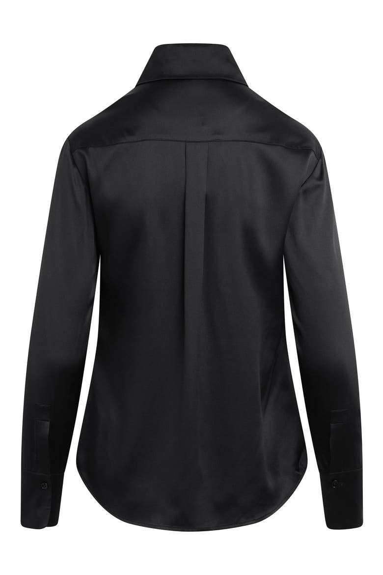 The Bailey Silk Blend Shirt, Alternate, color, BLACK