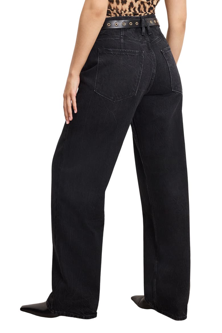 Good Petite '90s Relaxed Jeans, Alternate, color, BLACK406