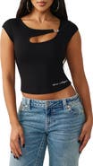 True Religion Cutout Rib T-Shirt
