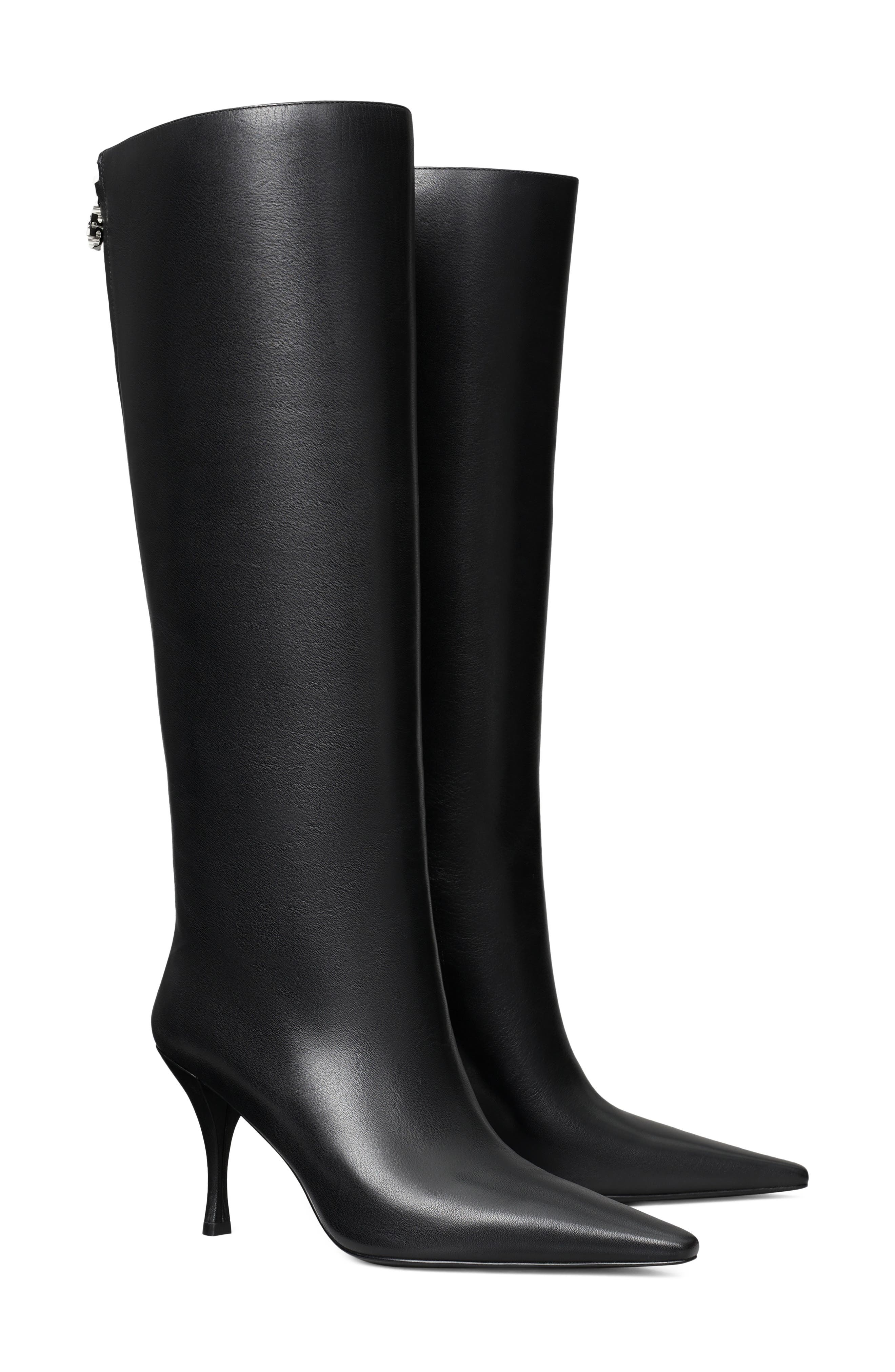 Charlie Leather Knee High Boot, Main, color, PERFECT BLACK