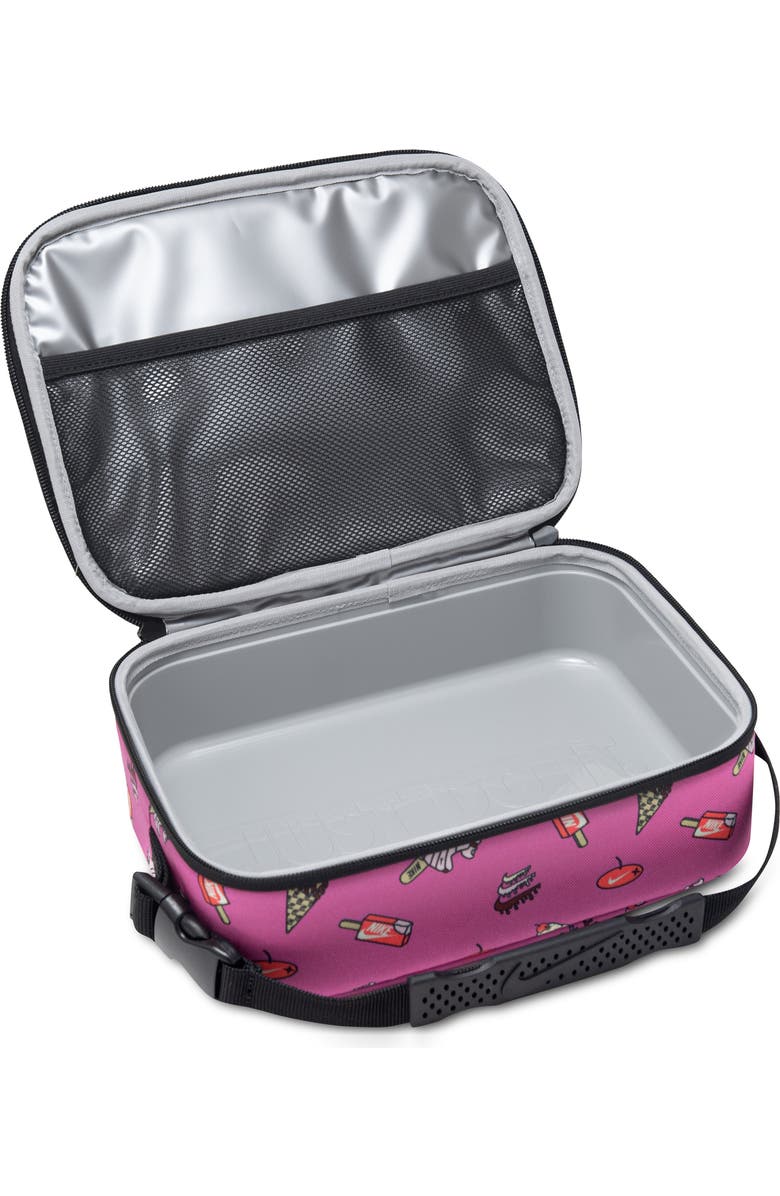 Nike Kids' Futura Hard Liner Lunchbox, Alternate, color, Black/ Playful Pink