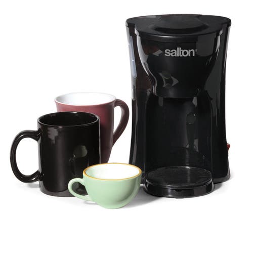 Salton Mini Compact Drip Coffee Maker In Black