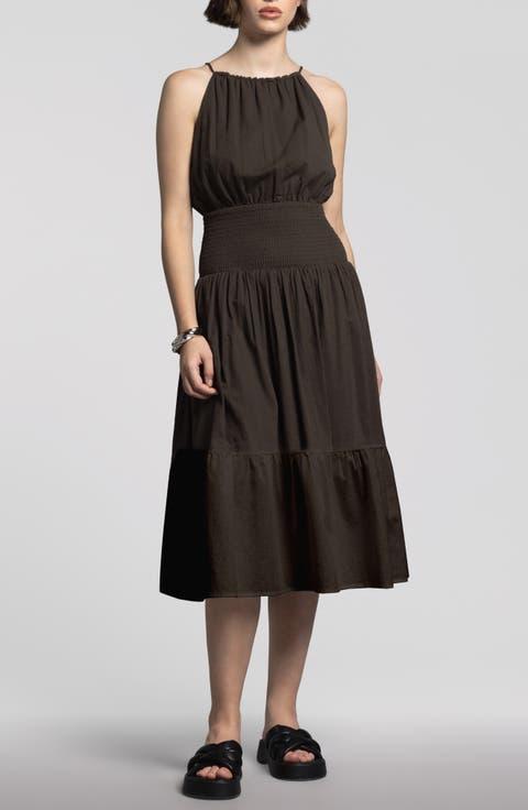 Felicity Smock Waist Cotton Dress