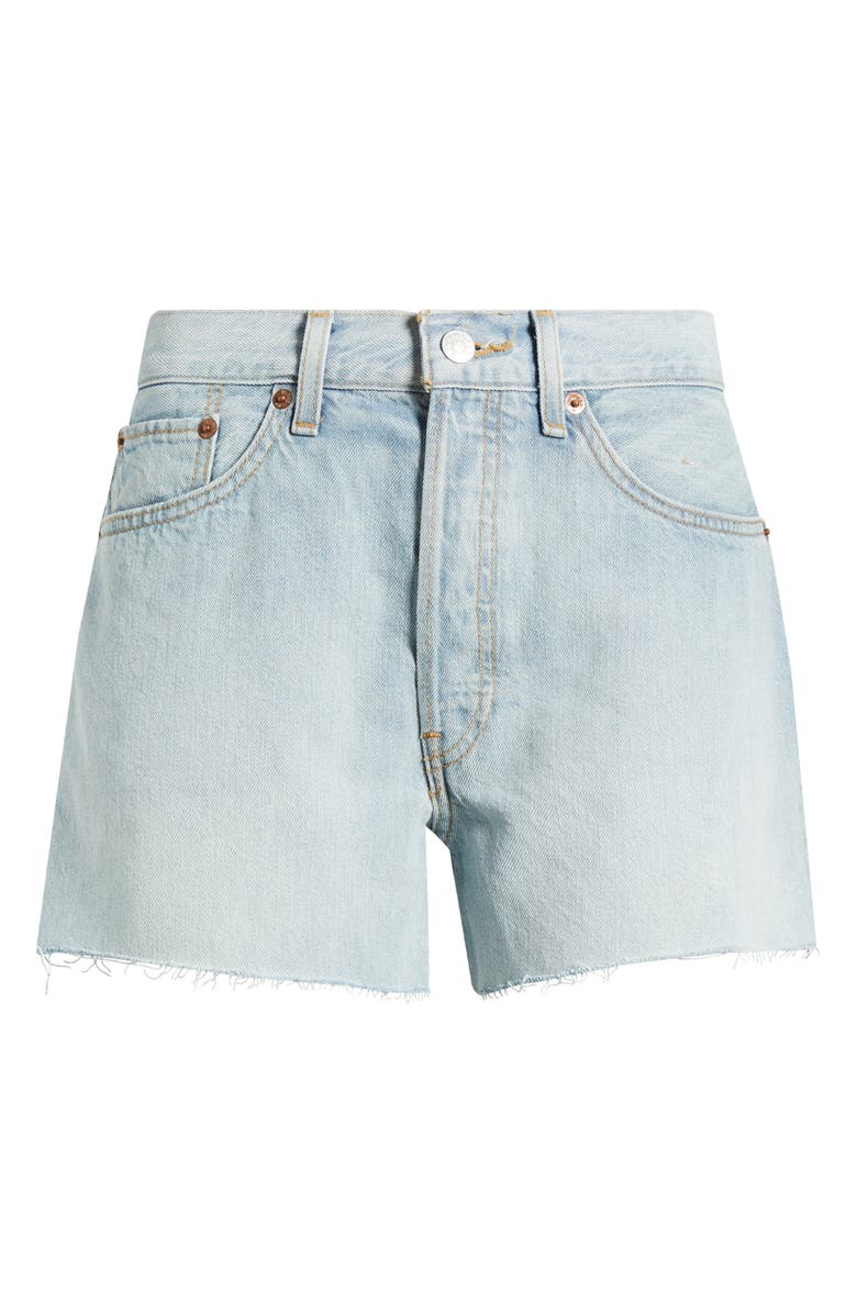 Re/Done The Easy Rider High Waist Cutoff Denim Shorts, Alternate, color, Cielito