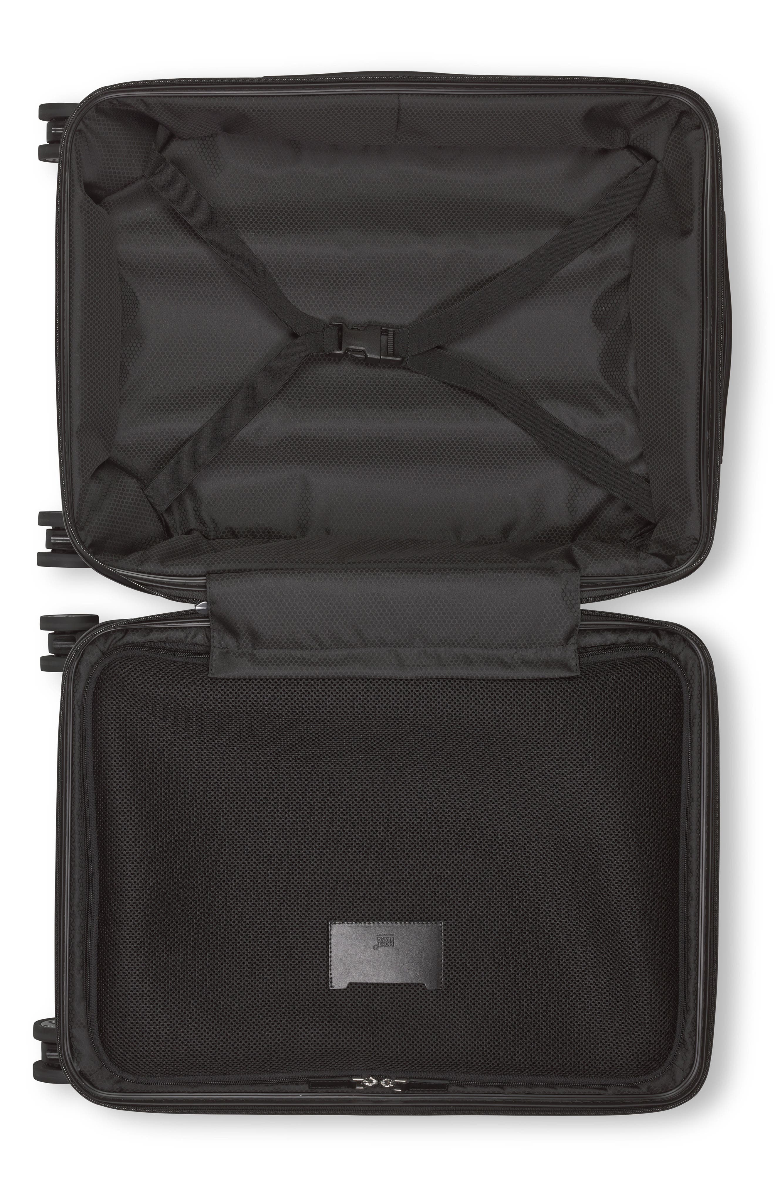 Montblanc #MY4810 Cabin Trolley Carry-On Spinner Luggage, Alternate, color, Black