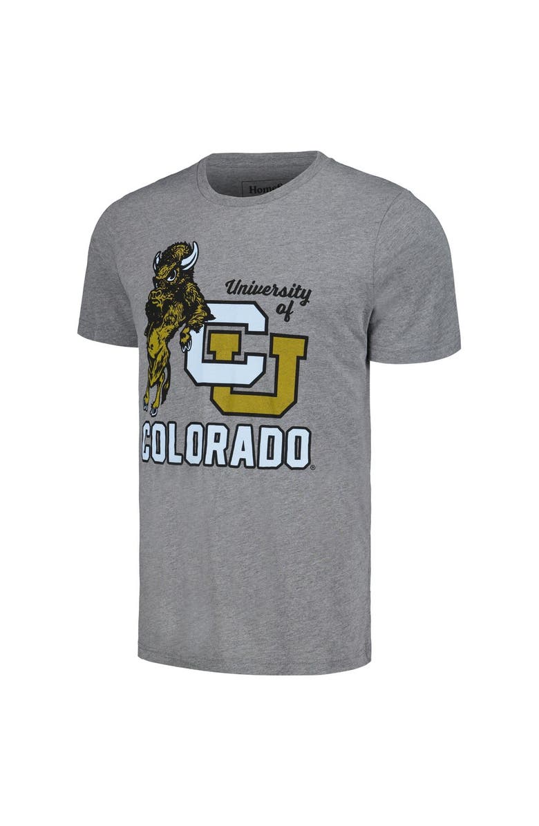 HOMEFIELD Men's Homefield Heather Gray Colorado Buffaloes Tri-Blend T-Shirt, Alternate, color, Heather Gray