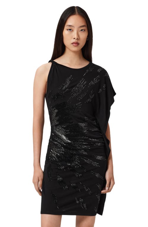 Allsaints Sophie Soutache Cocktail Dress In Black