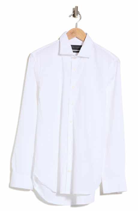 Slim Fit Solid Stretch Button-Up Shirt