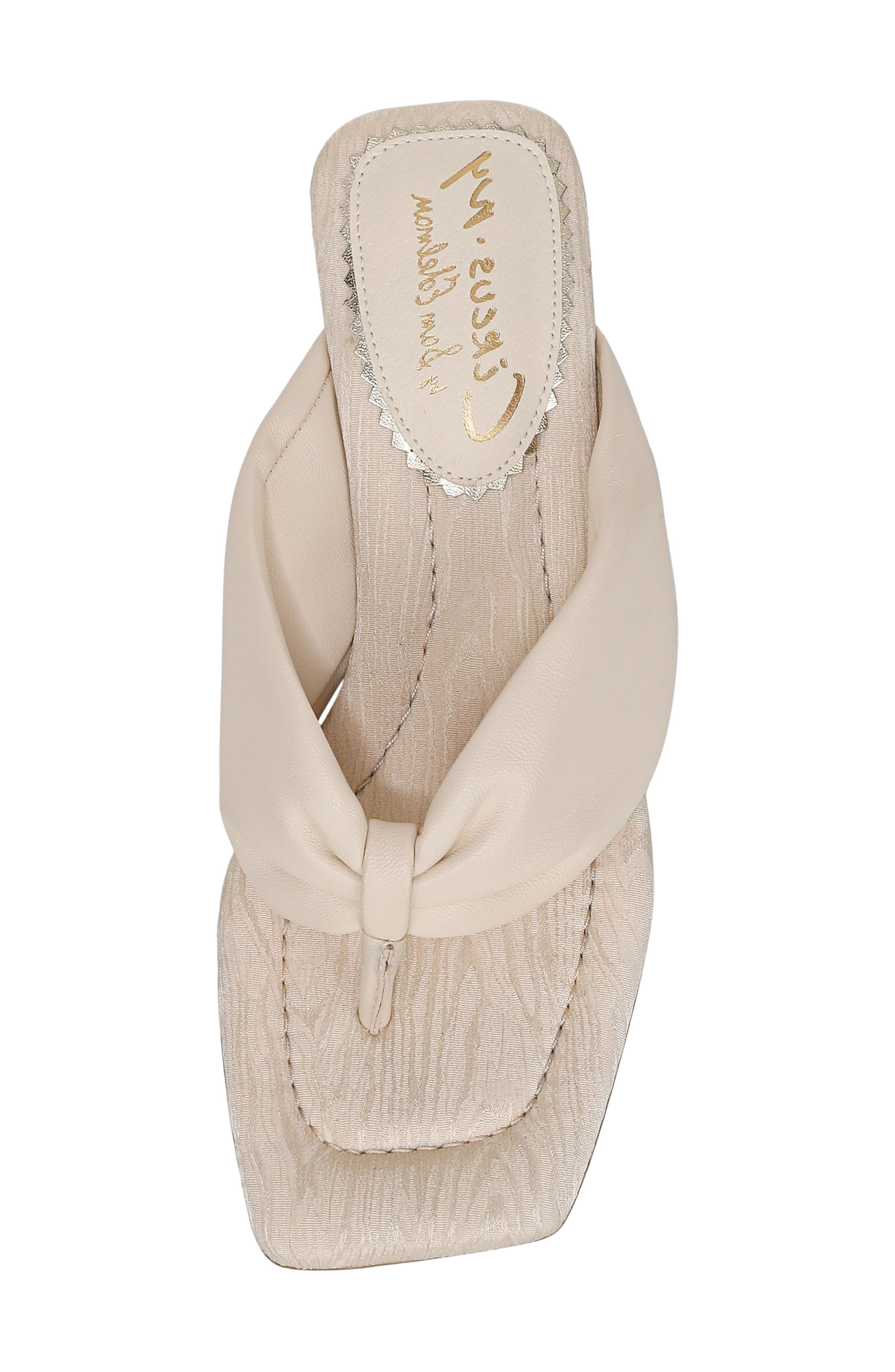 Colette Block Heel Sandal, Alternate, color, VANILLA BEAN