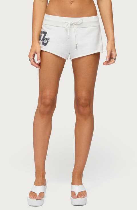 Hibiscus Graphic Micro Shorts
