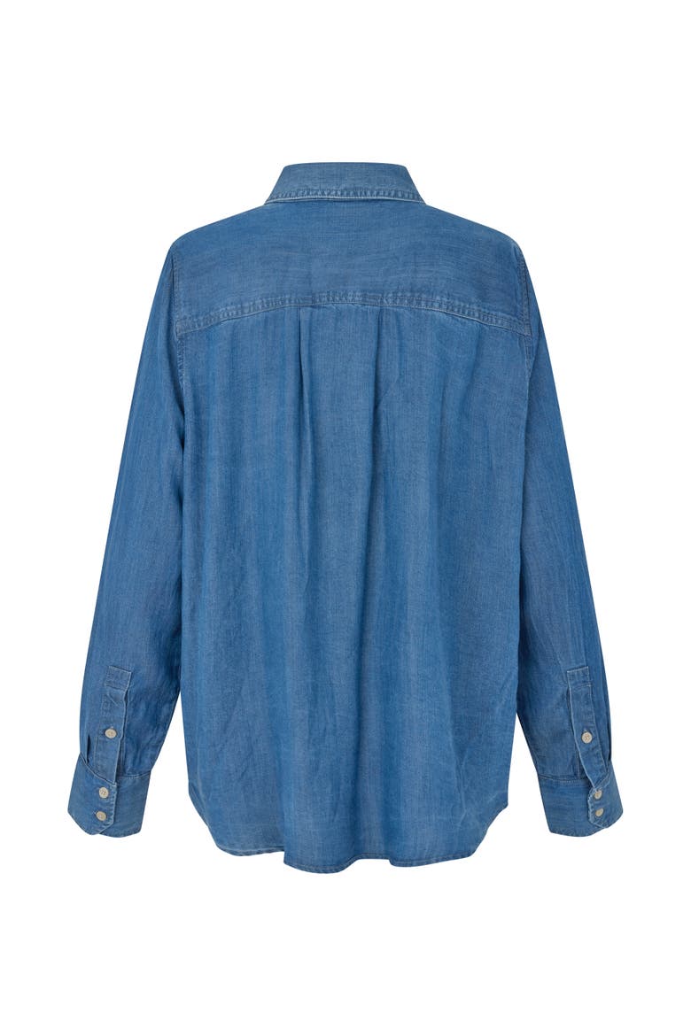 MaIshana Denim Shirt, Alternate, color, Washed Denim