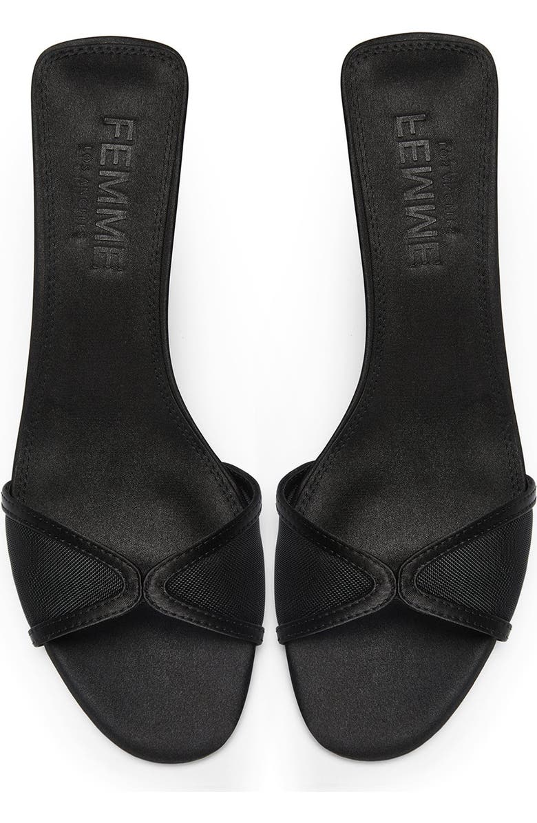 FEMME Monaco Mule, Alternate, color, Black