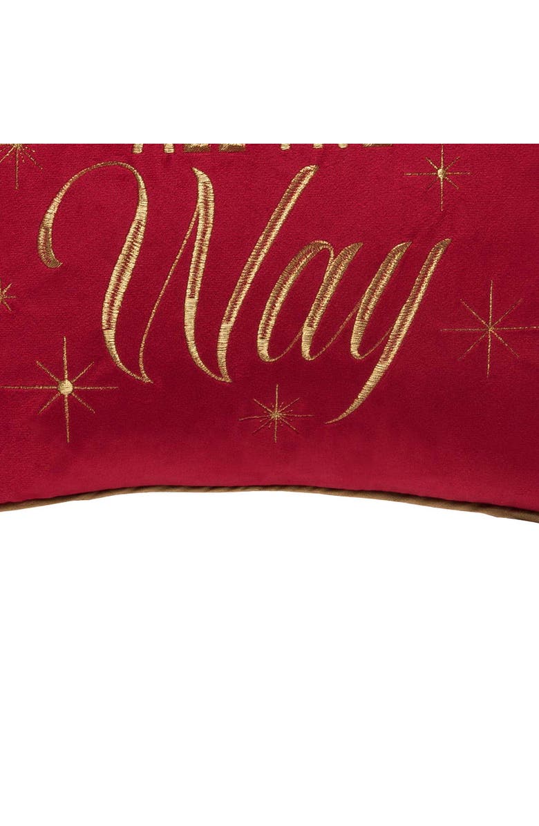 C&F Home Jingle All The Way Christmas Throw Pillow, 18" x 18", Alternate, color, Red