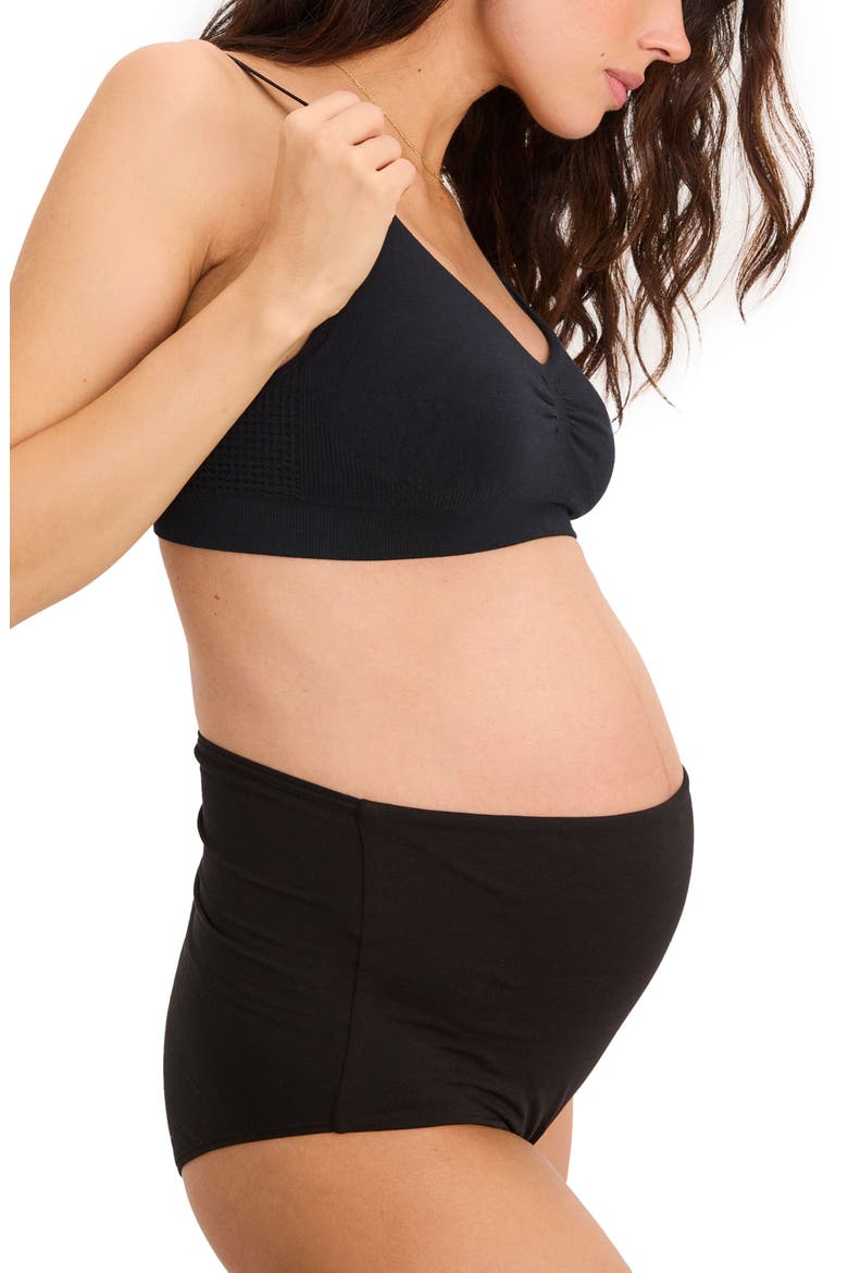 The All-Tri Maternity/Nursing Bra, Alternate, color, Black