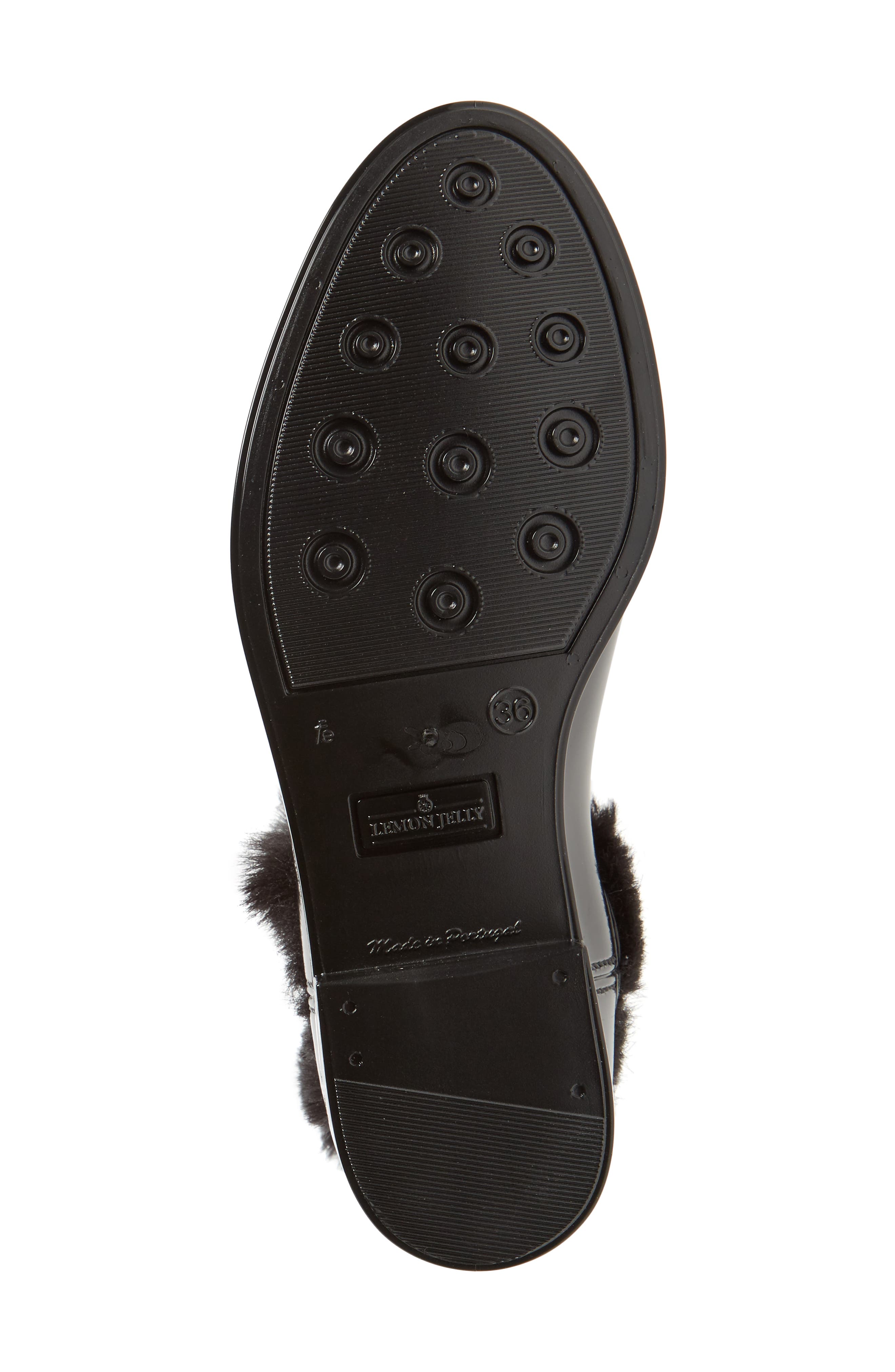 Lemon Jelly Aisha Waterproof Chelsea Boot with Faux Fur Lining, Alternate, color, 