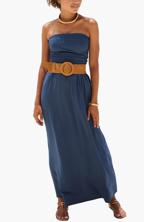 Women's Bandeau Maxi Dress