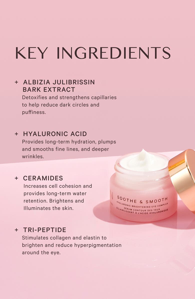 MZ Skin Soothe & Smooth Hyaluronic Brightening Eye Cream, Alternate, color, 