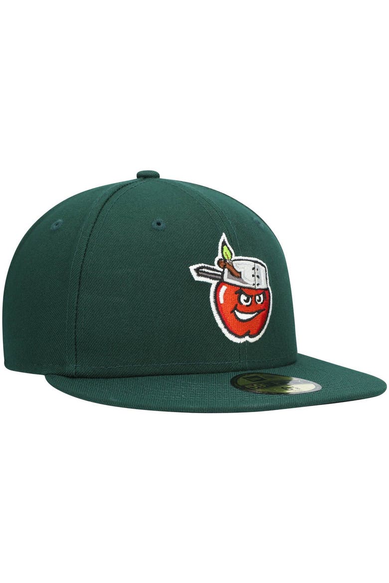 Men's New Era Green Fort Wayne TinCaps Home Authentic Collection 59FIFTY Fitted Hat, Alternate, color, Green