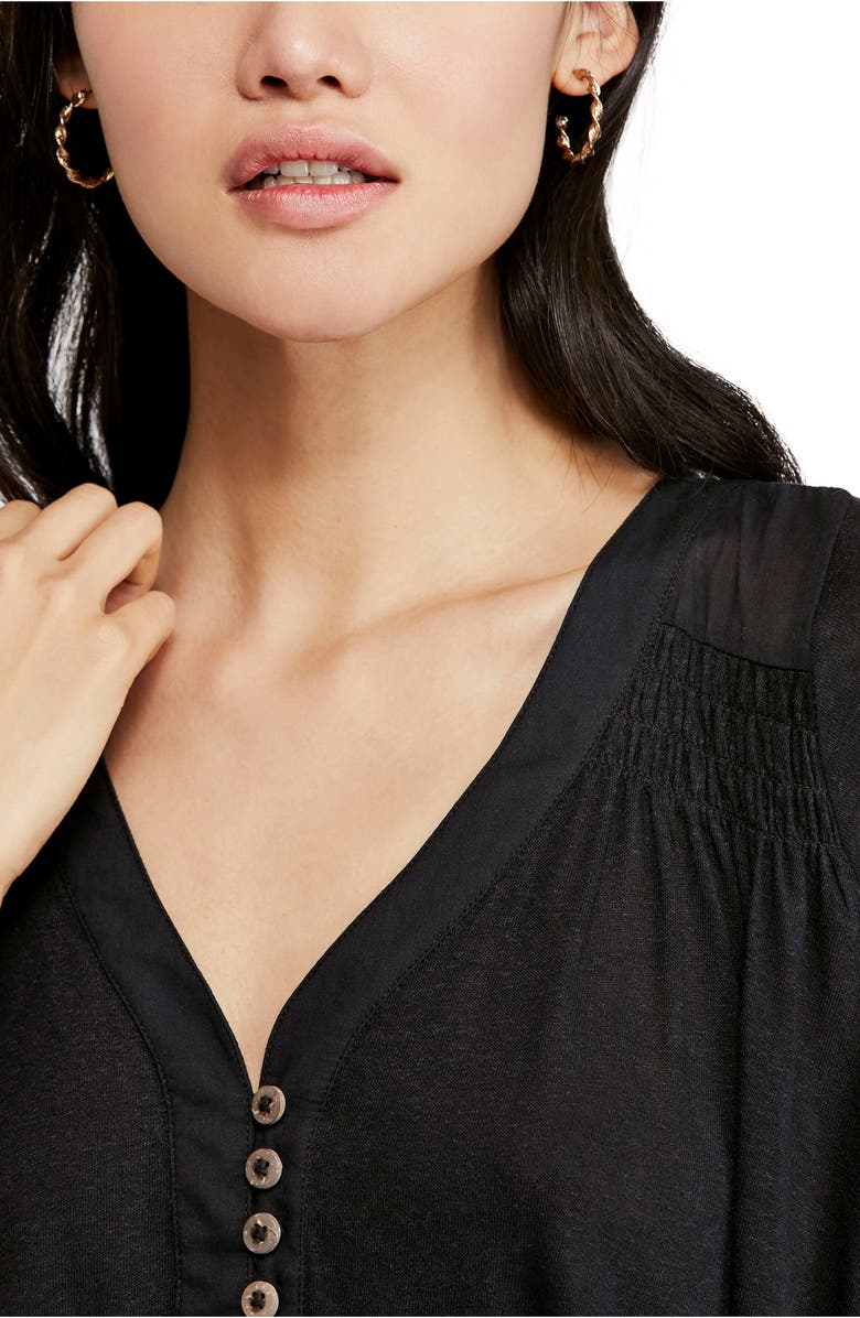 Free People Highland Button Blouse, Alternate, color, 