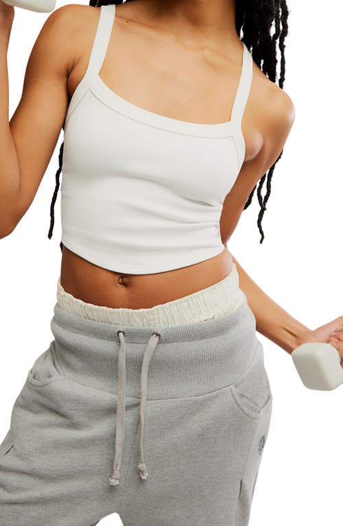 Free People Day Off Tie Waist Pants In Gray