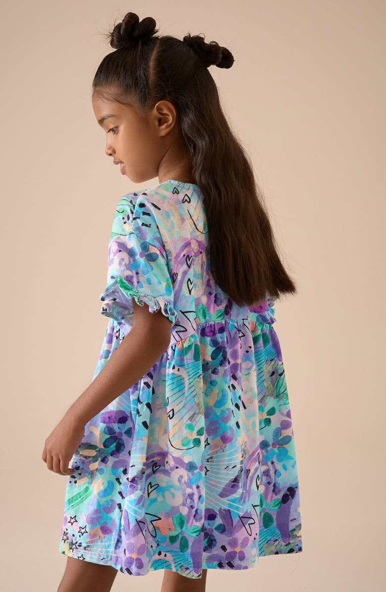 NEXT Kids' Empire Waist Cotton T-Shirt Dress, Alternate, color,