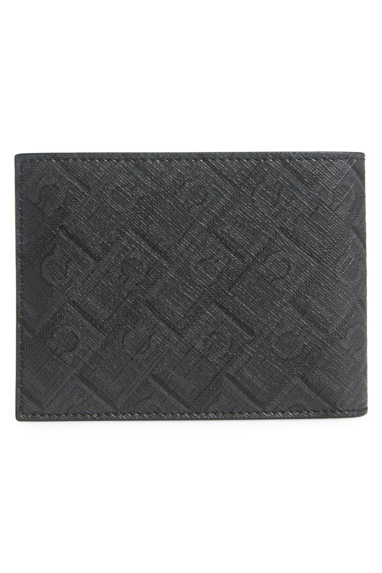 Monogram Coated Canvas Bifold Wallet, Alternate, color, NERO/ GRIGIO