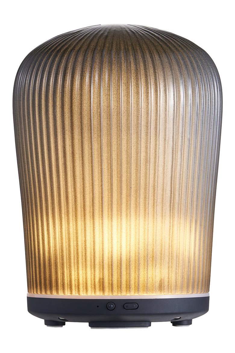 Cactus Grey Glass Ultrasonic Diffuser, Alternate, color, GREY