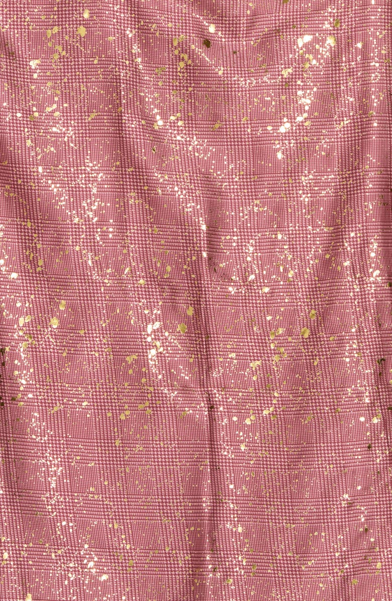 Steve Madden Powell Plaid Shine Square Scarf, Alternate, color, Sangria