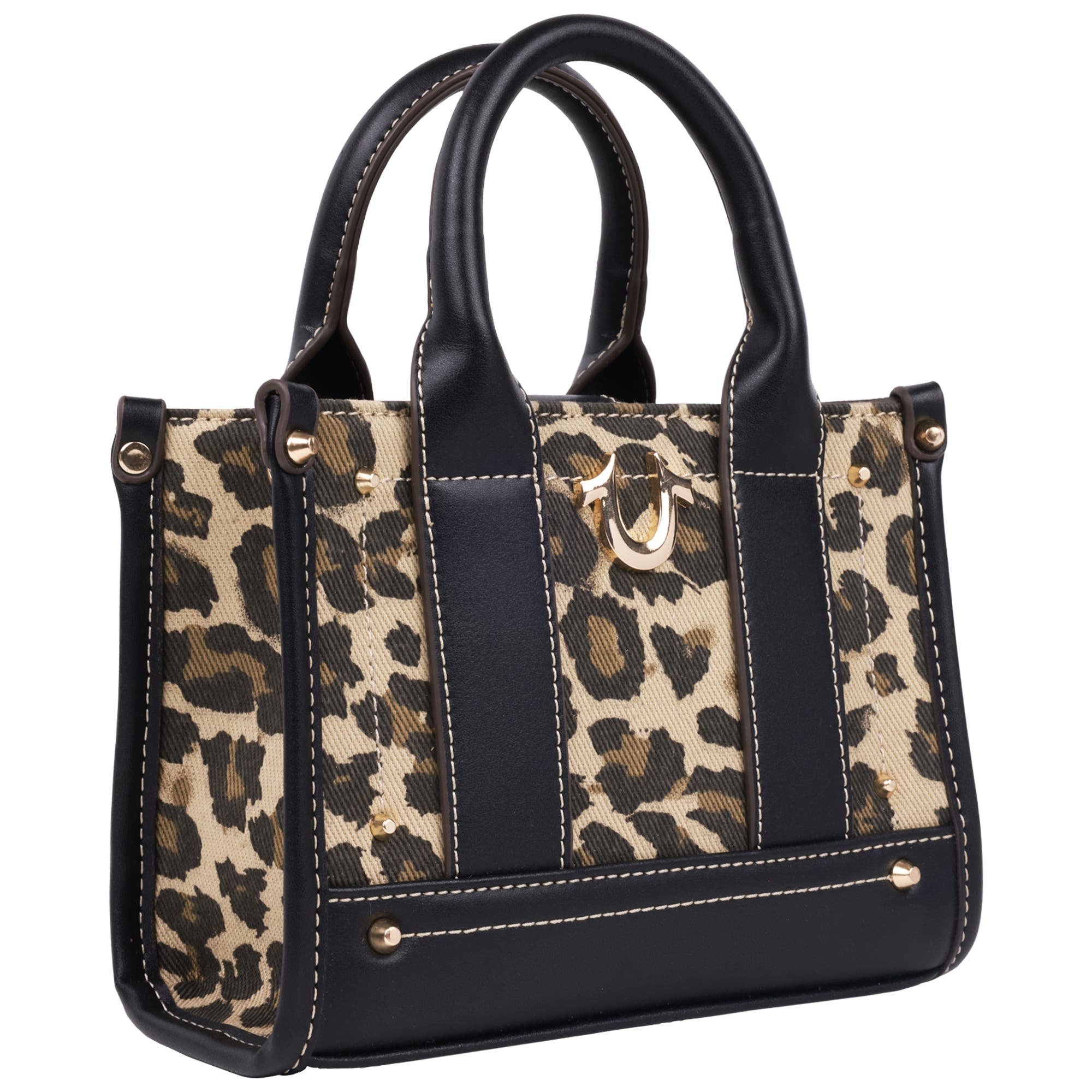 True Religion Leopard/PU Mini Tote, Alternate, color, 