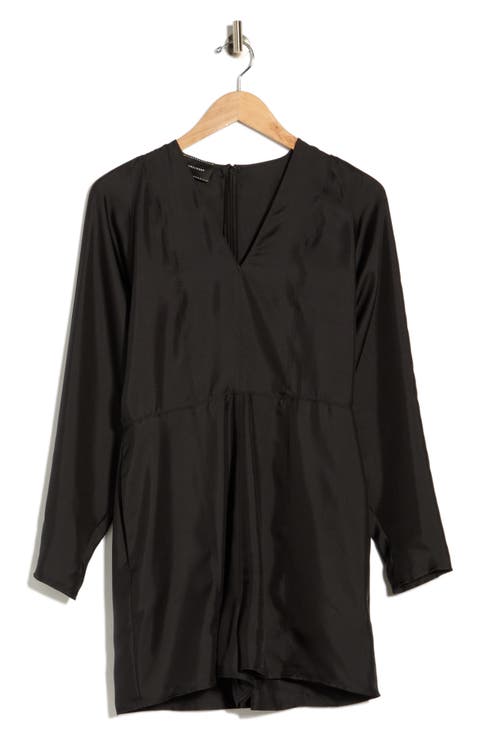 V-Neck Long Sleeve Jumpsuit