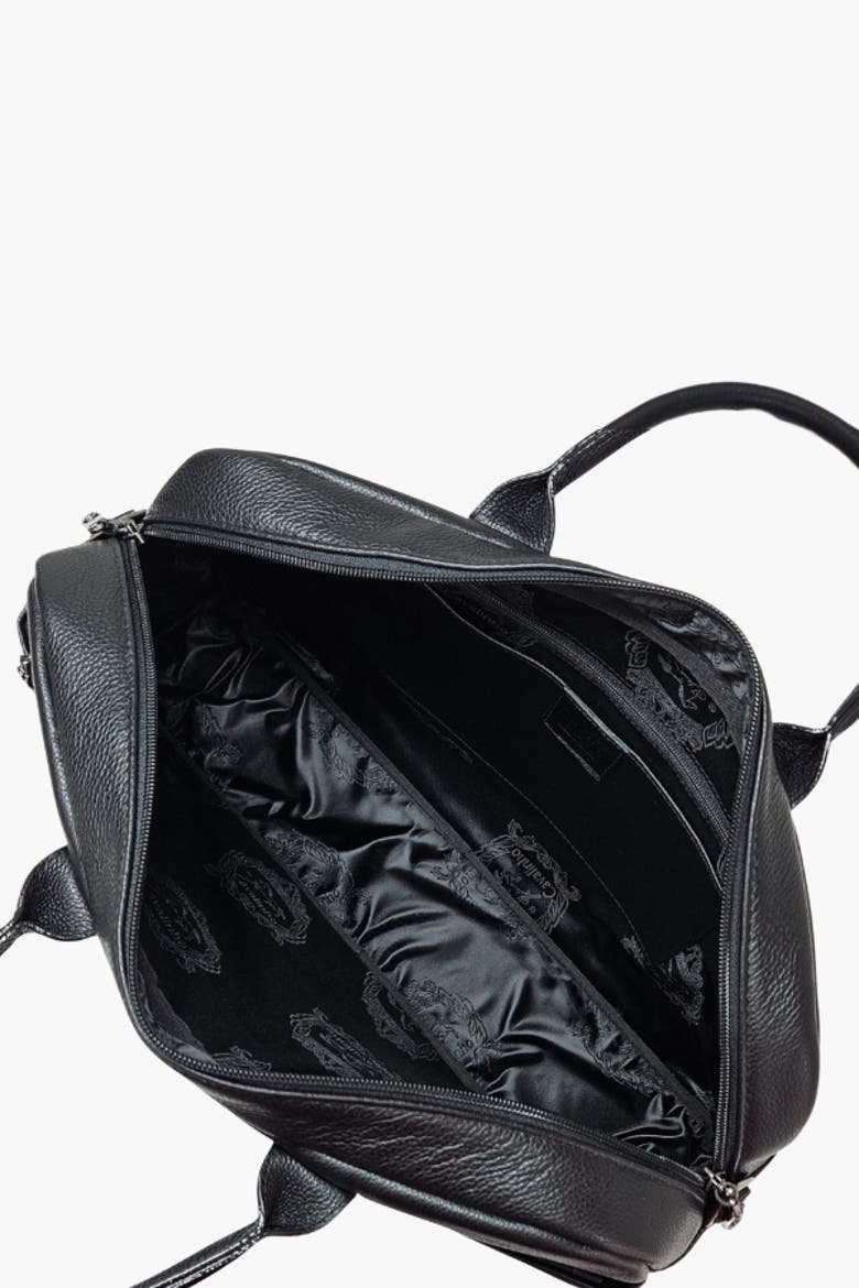 El Estribo 547 Leather Laptop Bag 16", Alternate, color, Black