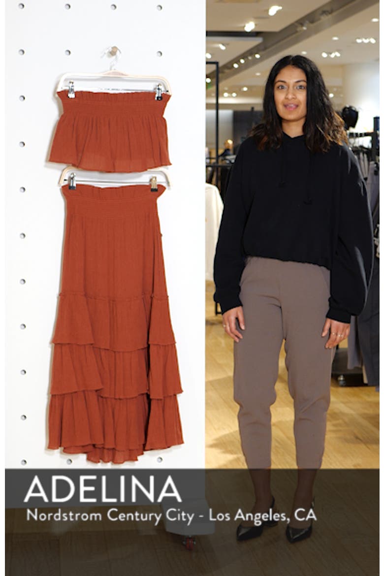 Endless Summer by Free People Sea Breeze Strapless Crop Top & Midi Skirt video