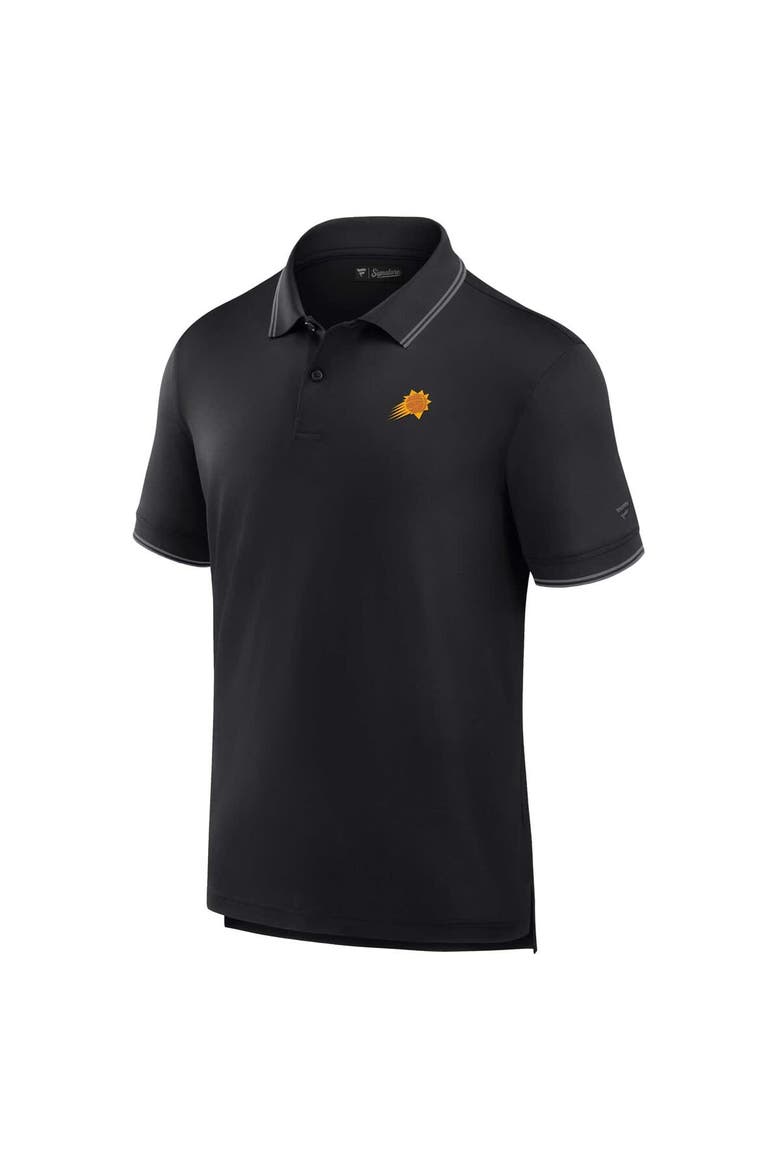 Men's Fanatics Black Phoenix Suns Front Office Pique Polo, Alternate, color, Black