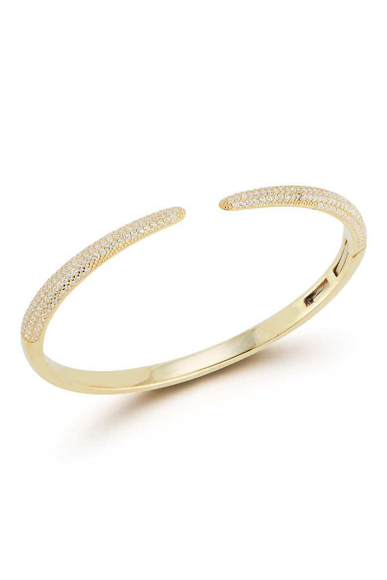 Pavé Bangle Bracelet, Main, color, GOLD