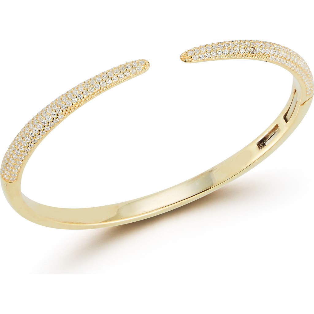 CHLOE AND MADISON Pavé Bangle Bracelet in Gold at Nordstrom Rack