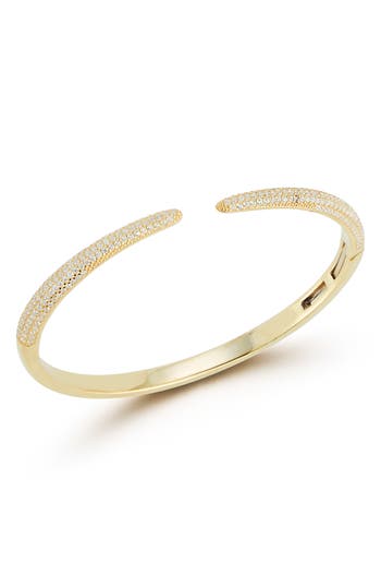 Chloe & Madison Chloe And Madison Pavé Bangle Bracelet In Gold