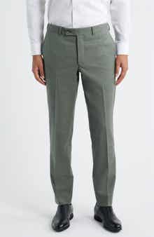 Patrick Stretch Tropical Wool, Silk & Linen Blend Pants