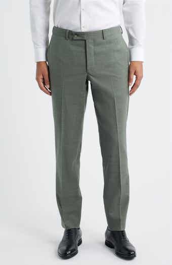Patrick Stretch Tropical Wool, Silk & Linen Blend Pants