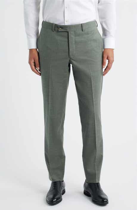 Patrick Stretch Tropical Wool, Silk & Linen Blend Pants