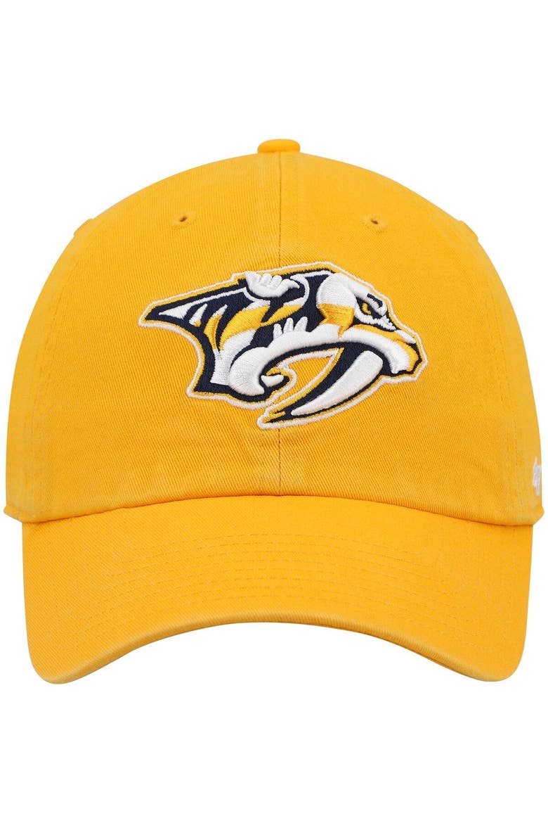 Men's '47 Gold Nashville Predators Clean Up Adjustable Hat, Alternate, color, Gold