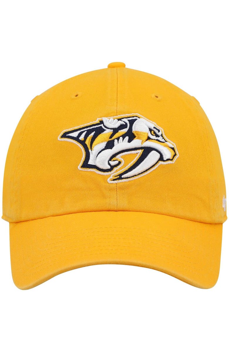 '47 Men's '47 Gold Nashville Predators Clean Up Adjustable Hat, Alternate, color, Gold