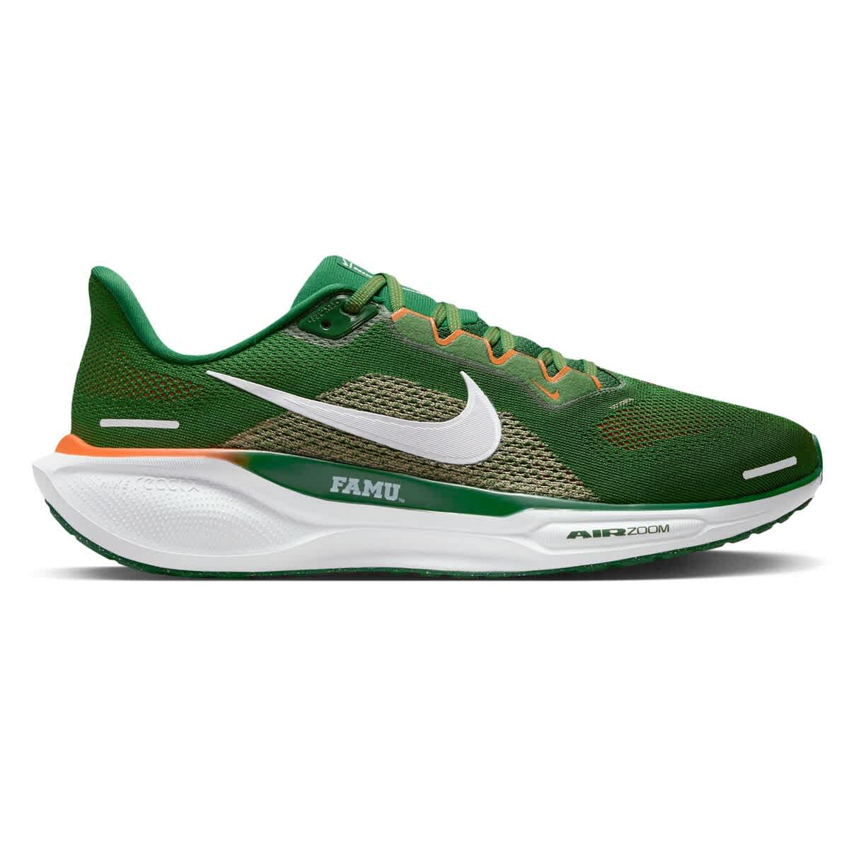 Nike Unisex Nike Green Florida A&M Rattlers Zoom Pegasus 41 Running Shoes, Main, color, Green
