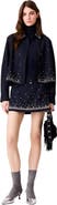 maje Rhinestone layered skort