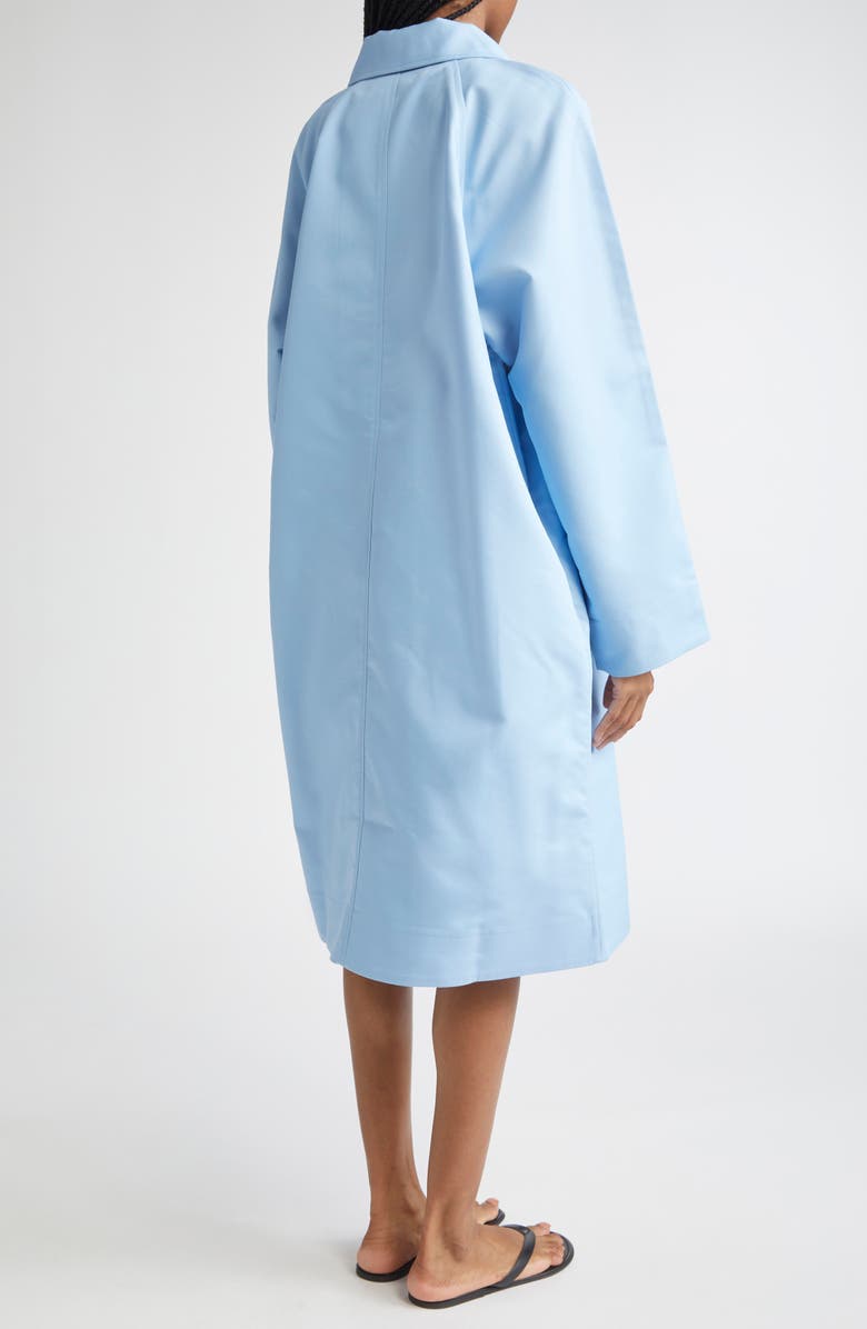 ZANKOV Hugo Asymmetric Waterproof Cotton Long Car Coat, Alternate, color, Hortensia