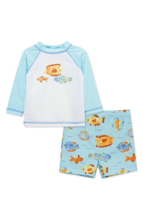 Fish UPF 50+ Rashguard Top & Bottoms Set (Baby)