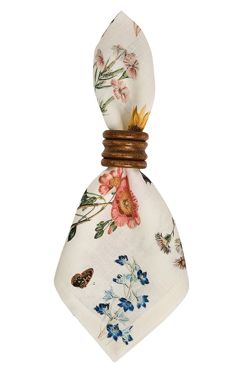 Juliska Floral Garden Set of 4 Linen Napkins, Alternate, color, Multi