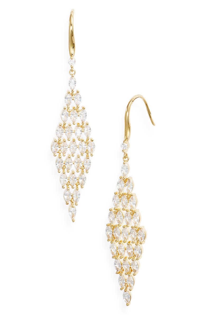 Nordstrom Cubic Zirconia Kite Drop Earrings, Main, color,